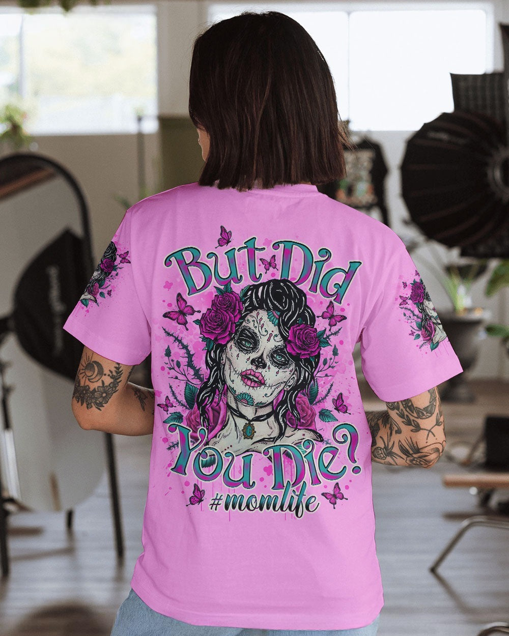 BLISSCORNERS BUT DID YOU DIE MOM LIFE SKULL LADY ALL OVER PRINT