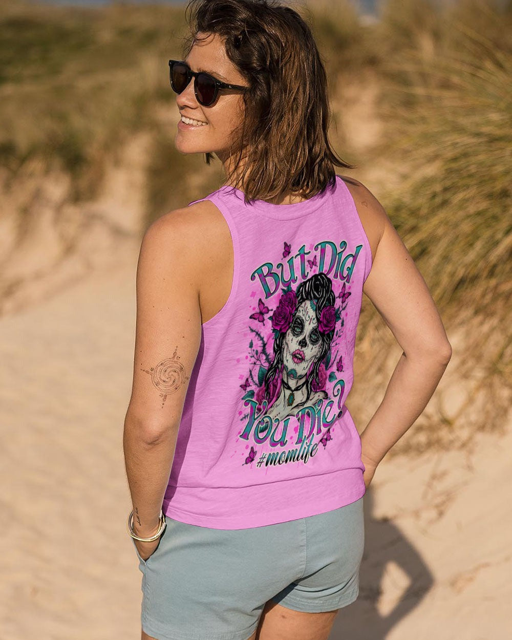 BLISSCORNERS BUT DID YOU DIE MOM LIFE SKULL LADY ALL OVER PRINT