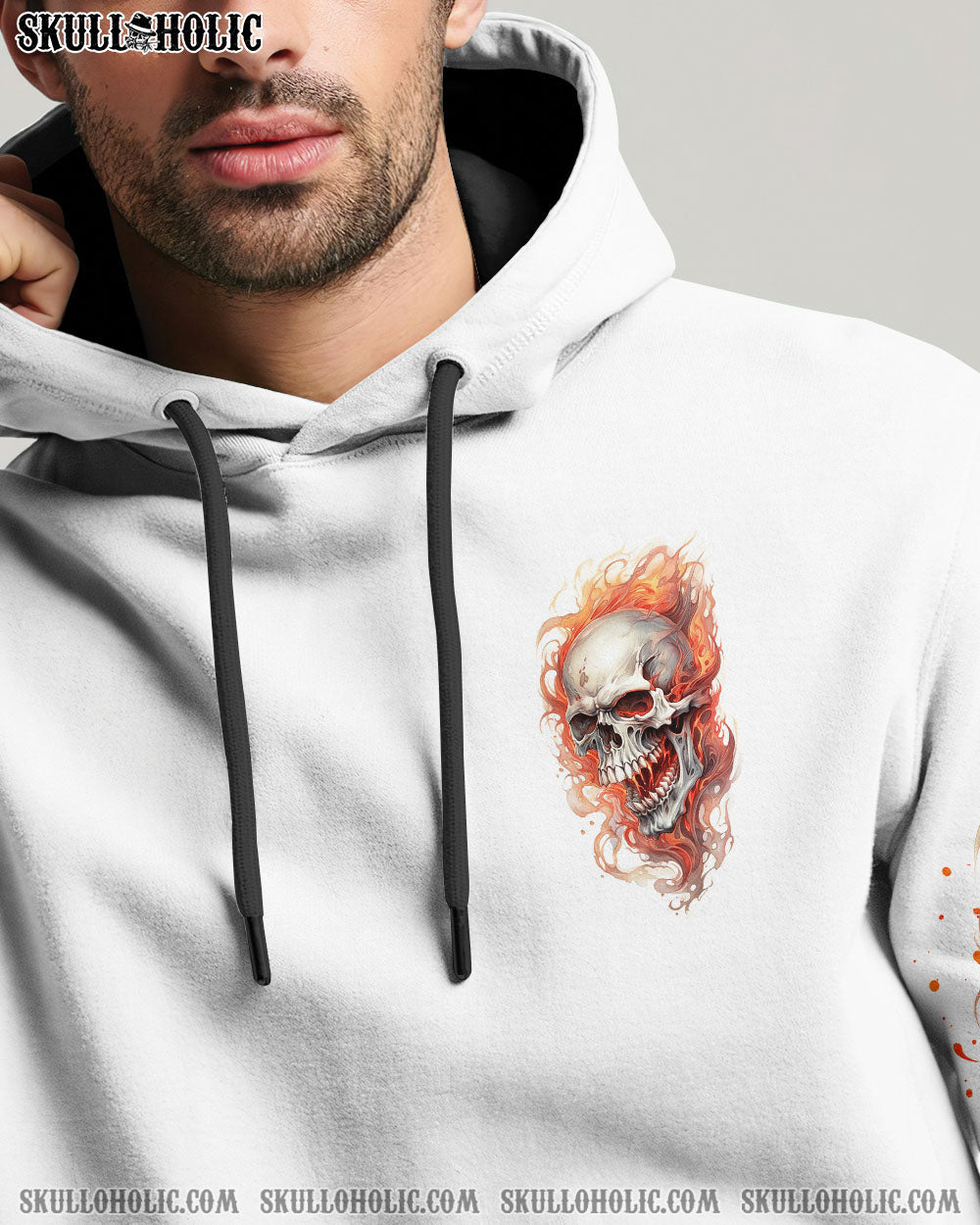 BLISSCORNERS ONE DAY I'M GONNA JUST SAY DEMON SKULL ALL OVER PRINT