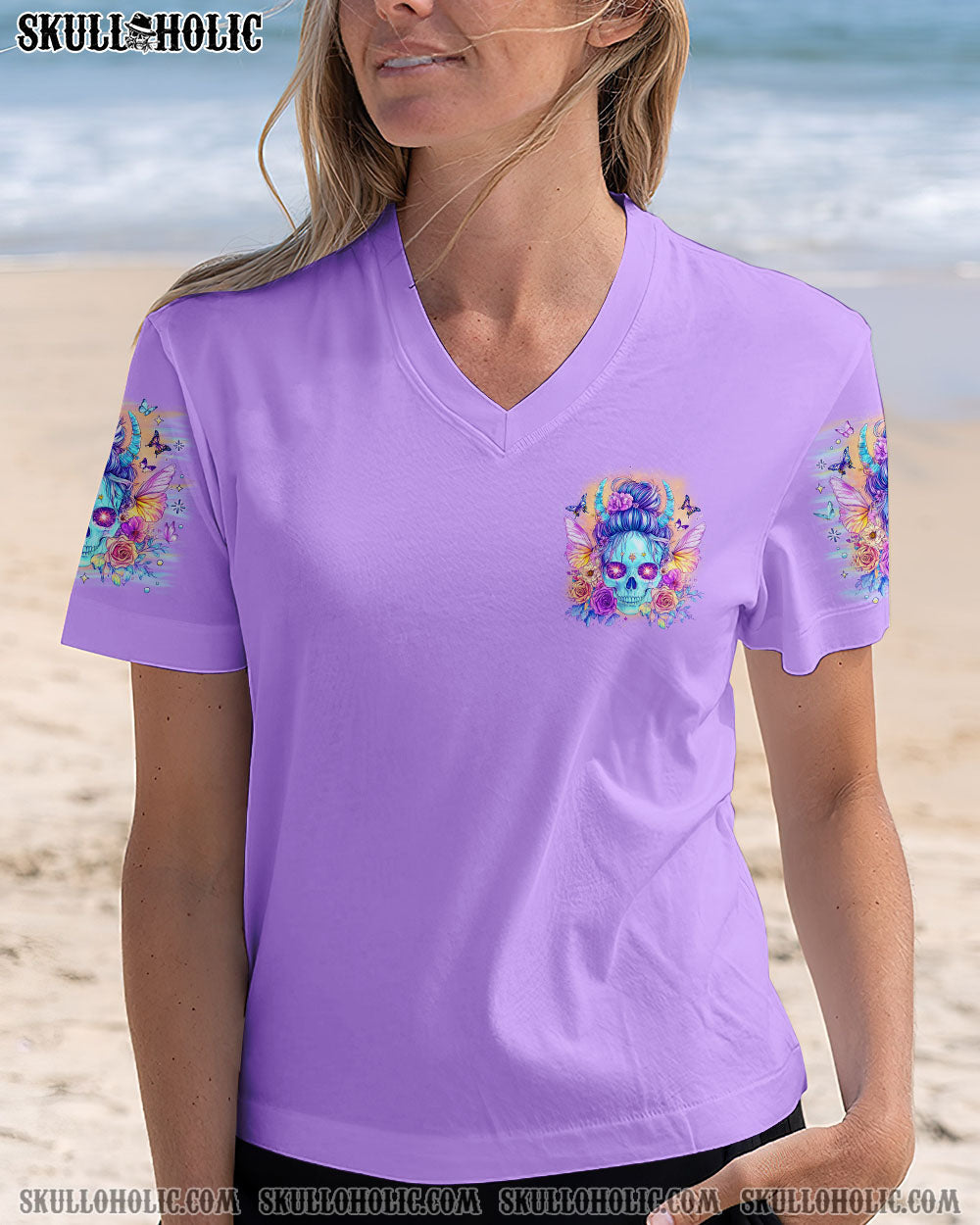 BLISSCORNERS YES I'M PRETTY SKULL MESSY BUN  ALL OVER PRINT