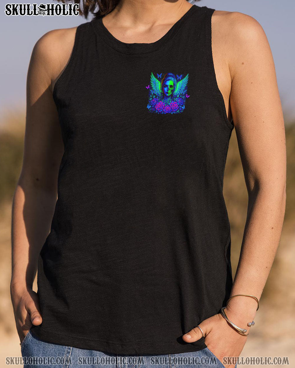 BLISSCORNERS I AM WHO I AM  SKULL MESSY BUN ALL OVER PRINT