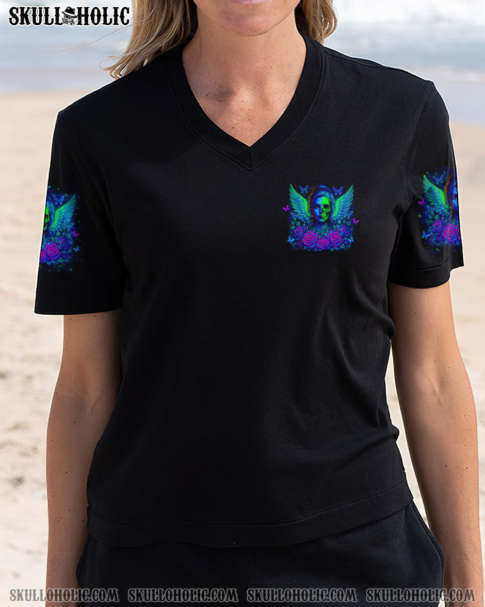 BLISSCORNERS I AM WHO I AM  SKULL MESSY BUN ALL OVER PRINT