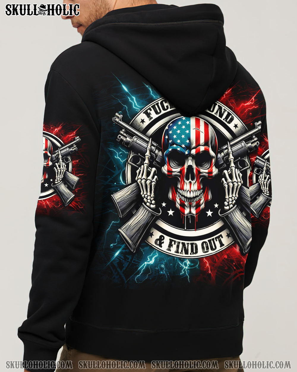 BLISSCORNERS F AROUND AND FIND OUT SKULL ALL OVER PRINT