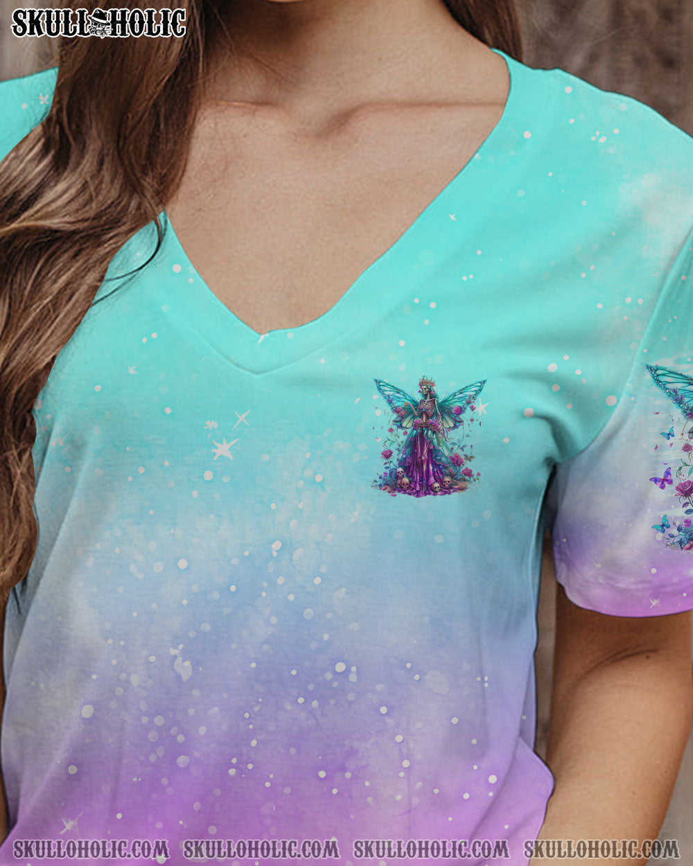 BLISSCORNERS KARMA FAIRY SKULL SKELETON ALL OVER PRINT