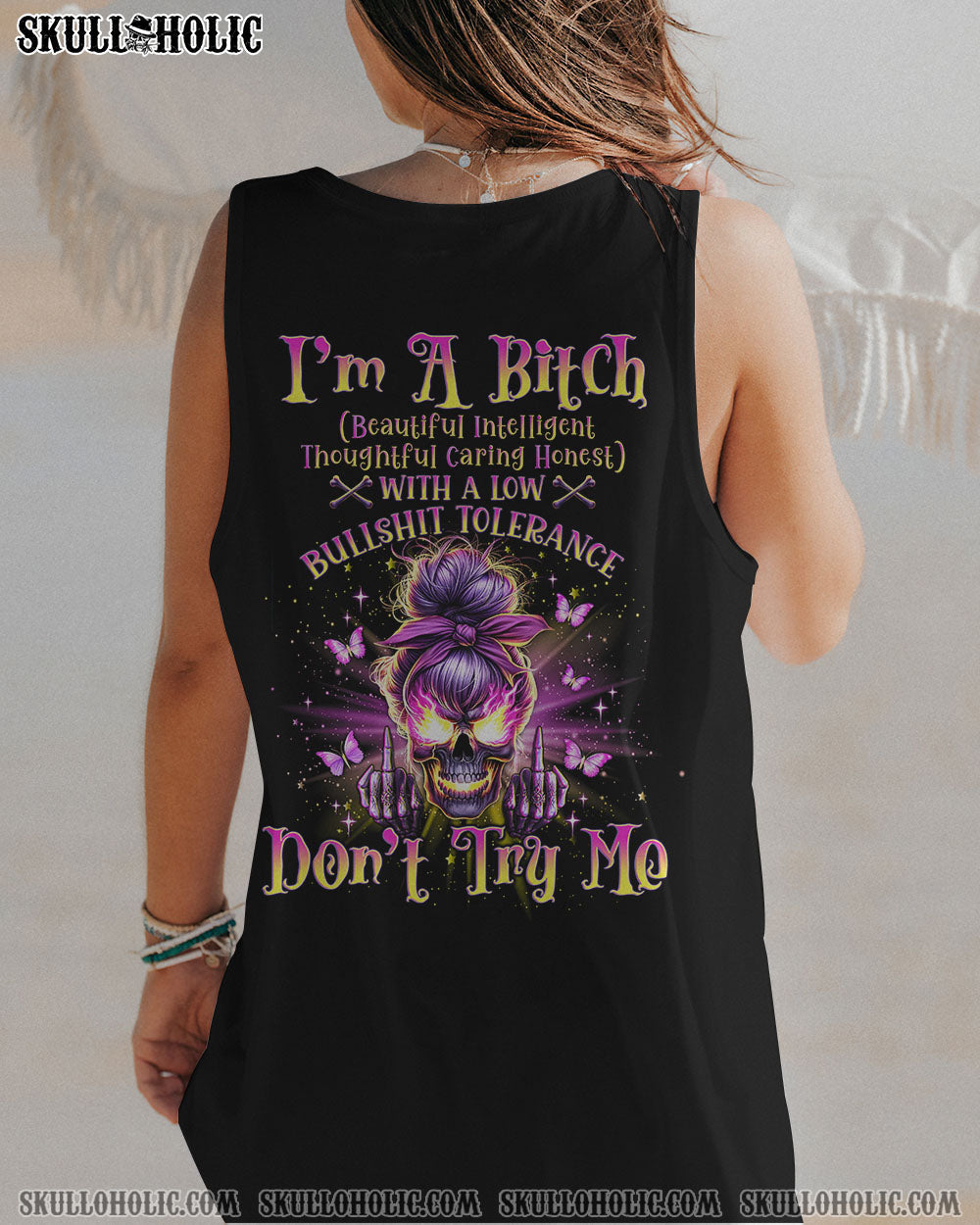 BLISSCORNERS IF MY MOUTH DOESN'T SAY IT MESSY BUN ALL OVER PRINT