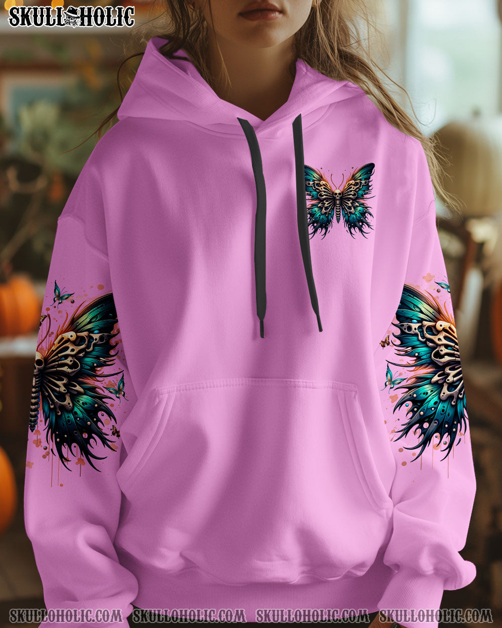 BLISSCORNERS KARMA FAIRY SKULL BUTTERFLY ALL OVER PRINT