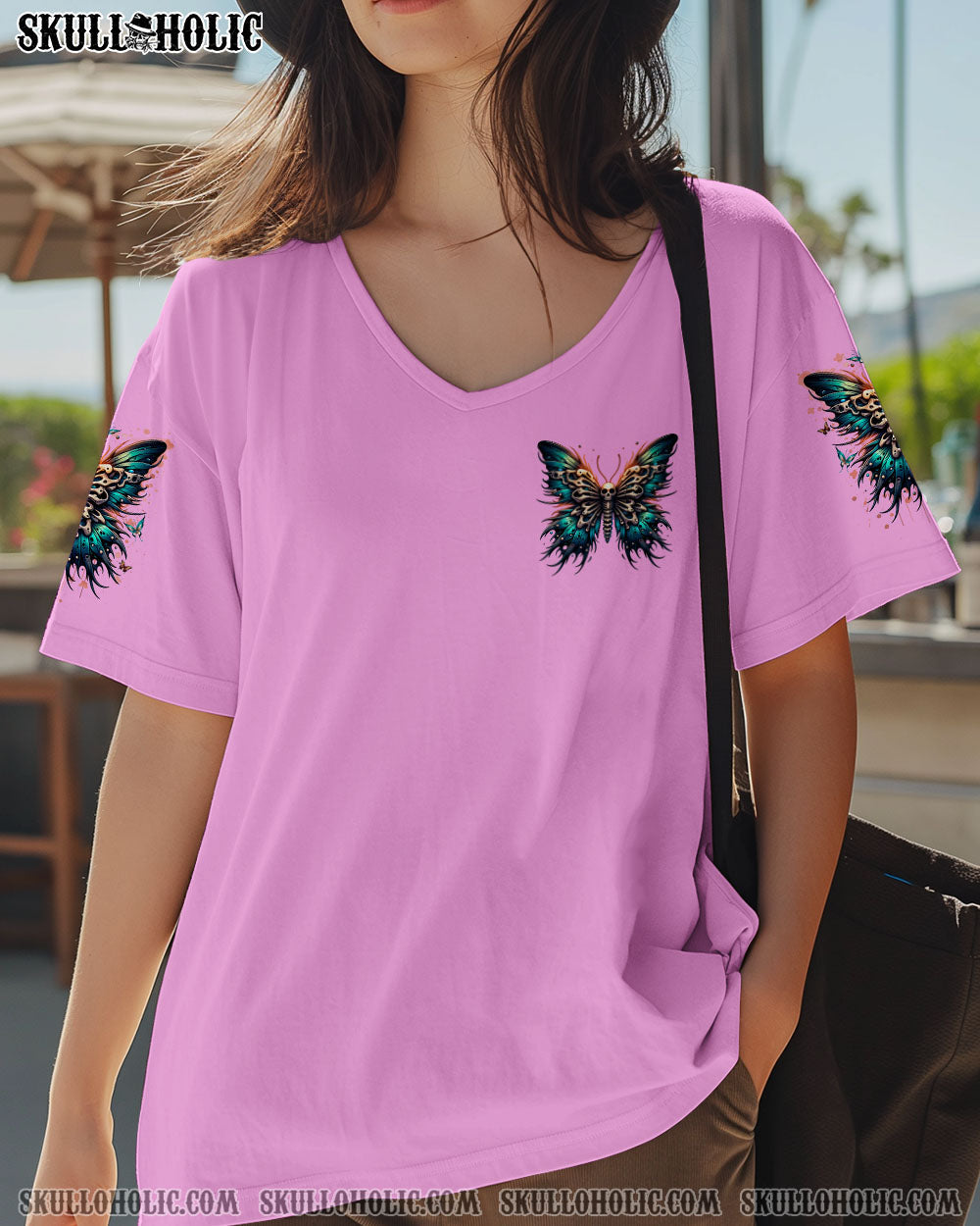 BLISSCORNERS KARMA FAIRY SKULL BUTTERFLY ALL OVER PRINT
