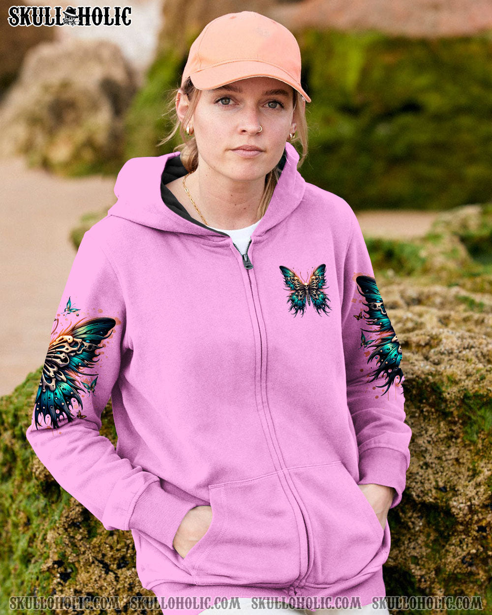 BLISSCORNERS KARMA FAIRY SKULL BUTTERFLY ALL OVER PRINT