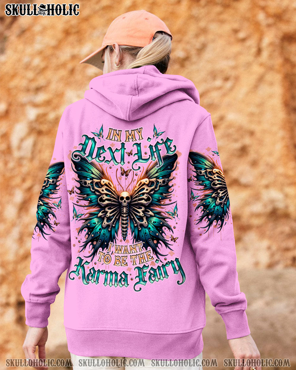 BLISSCORNERS KARMA FAIRY SKULL BUTTERFLY ALL OVER PRINT