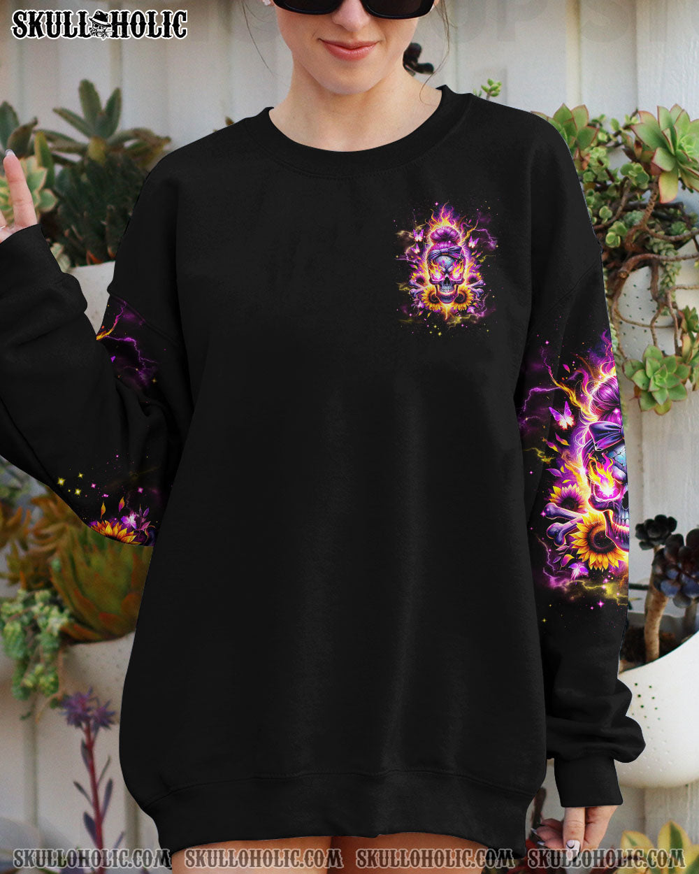BLISSCORNERS YOUR FIRST MISTAKE MESSY BUN SUNFLOWER ALL OVER PRINT