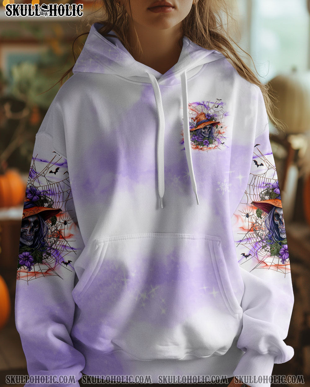 BLISSCORNERS THE GOOD GIRL WITCH SKULL HALLOWEEN ALL OVER PRINT