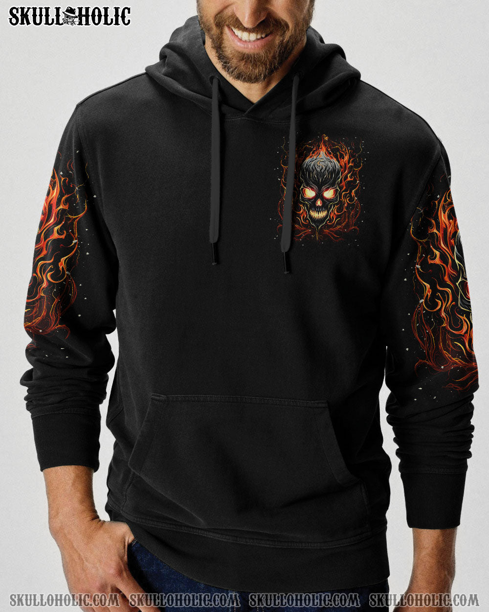 BLISSCORNERS I DON'T RUN FROM MY DEMONS SKULL ALL OVER PRINT
