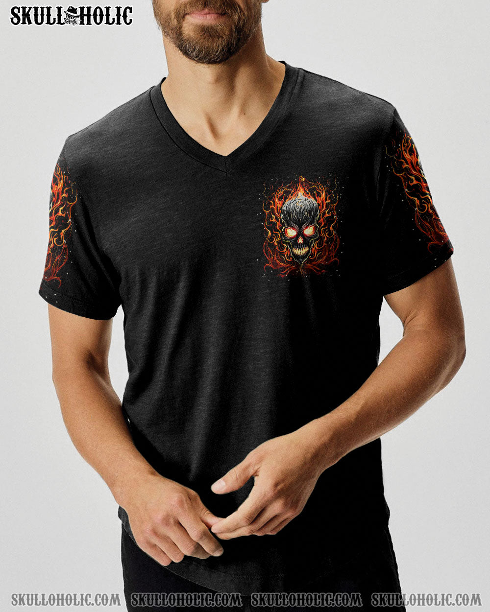 BLISSCORNERS I DON'T RUN FROM MY DEMONS SKULL ALL OVER PRINT