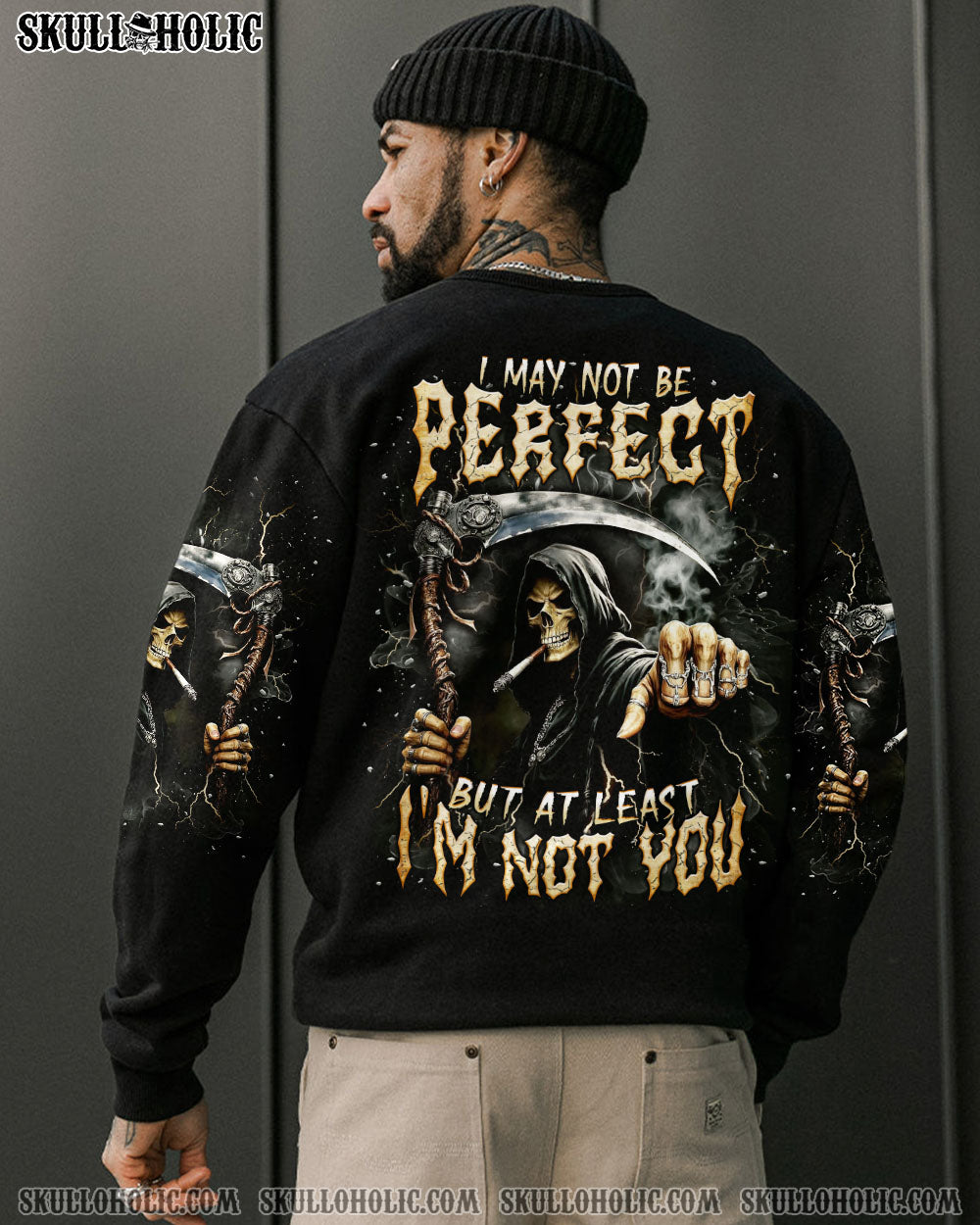 BLISSCORNERS AT LEAST I'M NOT YOU REAPER ALL OVER PRINT