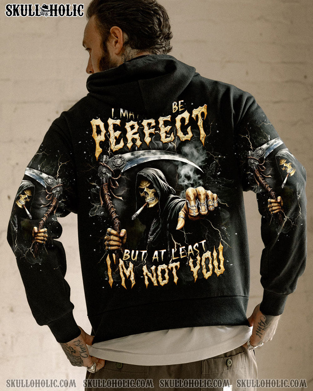 BLISSCORNERS AT LEAST I'M NOT YOU REAPER ALL OVER PRINT