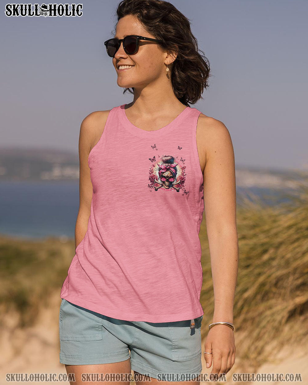 BLISSCORNERS THE GOOD GIRL IN ME MESSY BUN ALL OVER PRINT