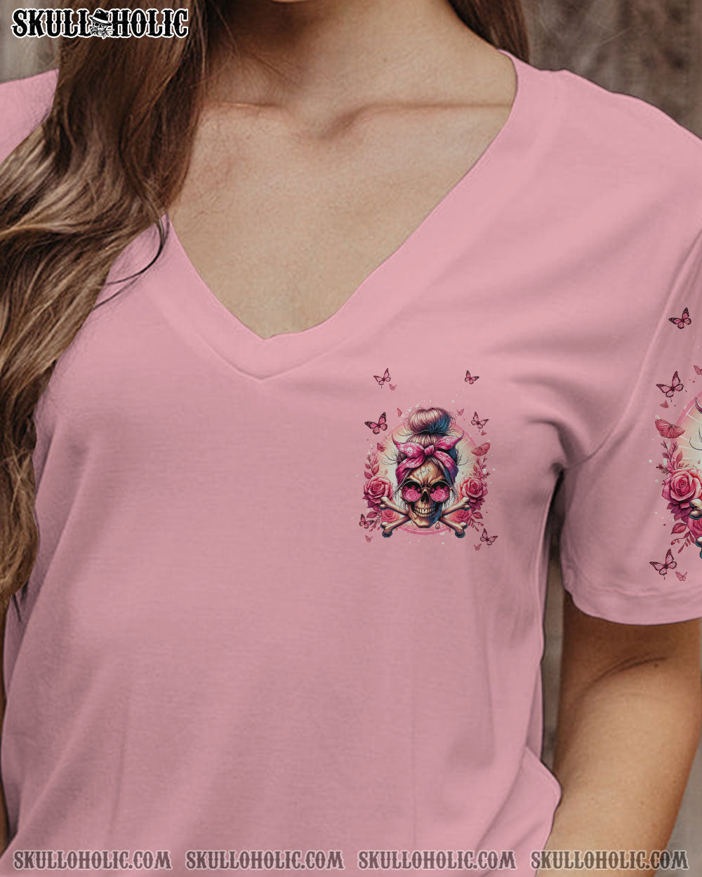 BLISSCORNERS THE GOOD GIRL IN ME MESSY BUN ALL OVER PRINT