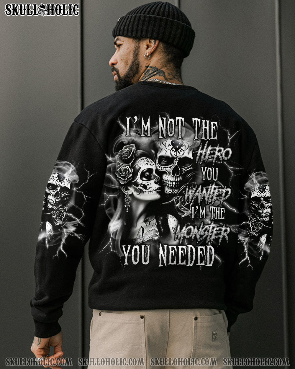BLISSCORNERS I'M NOT THE HERO YOU WANT ALL OVER PRINT