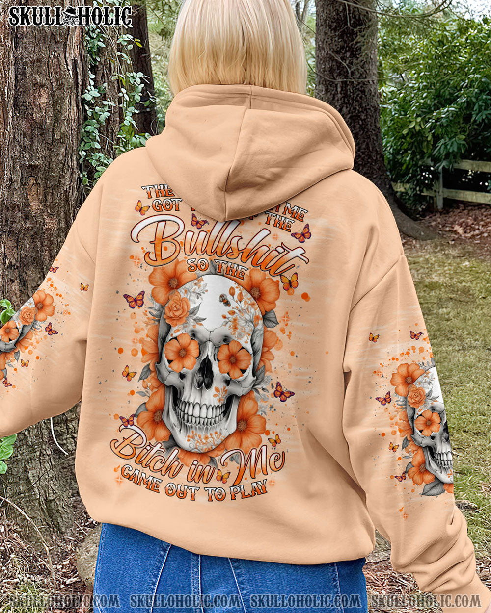 BLISSCORNERS THE GOOD GIRL IN ME SKULL ALL OVER PRINT