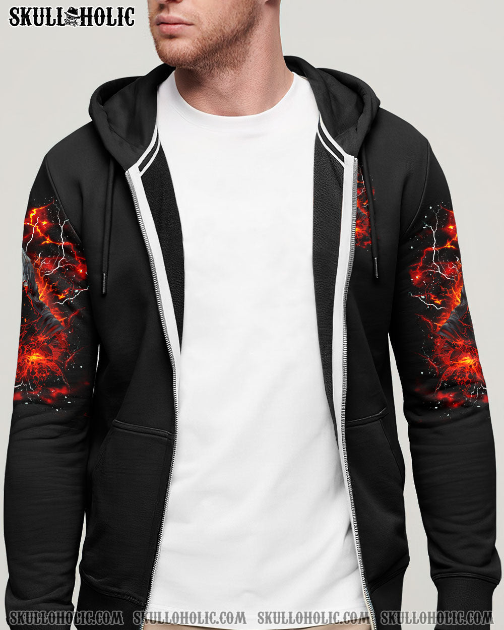 BLISSCORNERS I ASKED THE DEVIL SKULL REAPER ALL OVER PRINT
