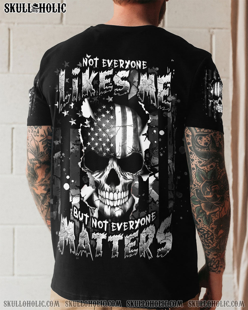 BLISSCORNERS NOT EVERYONE LIKES ME SKULL ALL OVER PRINT -  TLNT0808252
