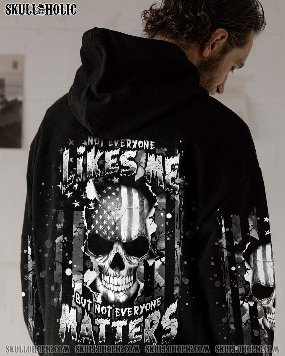 BLISSCORNERS NOT EVERYONE LIKES ME SKULL ALL OVER PRINT -  TLNT0808252