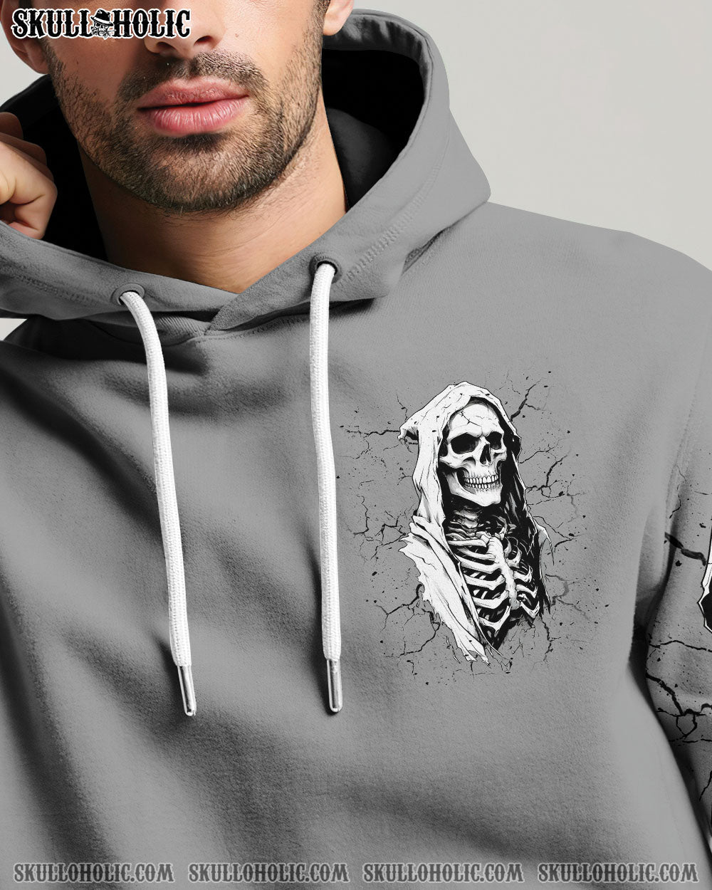 BLISSCORNERS BE CAREFUL WHEN I'M SILENT SKULL REAPER ALL OVER PRINT