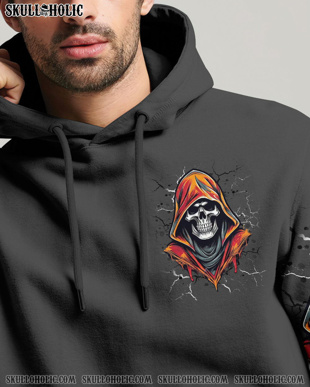 BLISSCORNERS I AM WHO I AM SKULL  REAPER ALL OVER PRINT