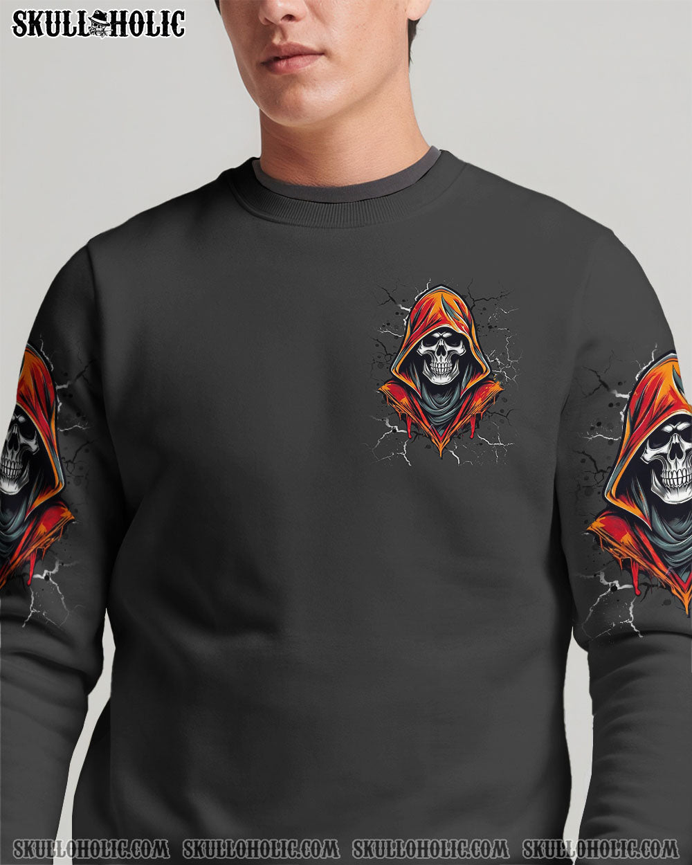 BLISSCORNERS I AM WHO I AM SKULL  REAPER ALL OVER PRINT