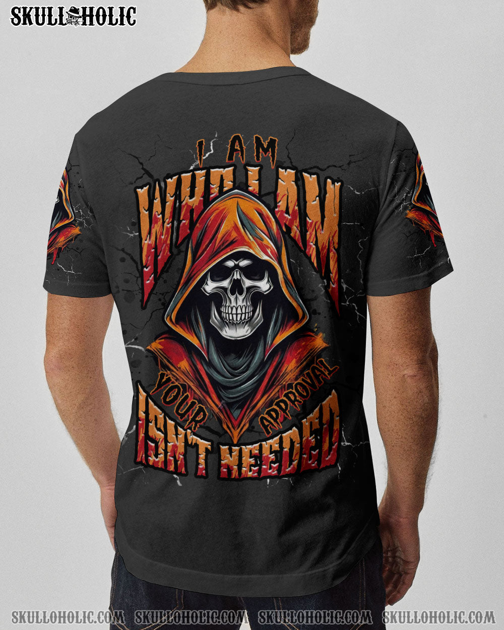 BLISSCORNERS I AM WHO I AM SKULL  REAPER ALL OVER PRINT