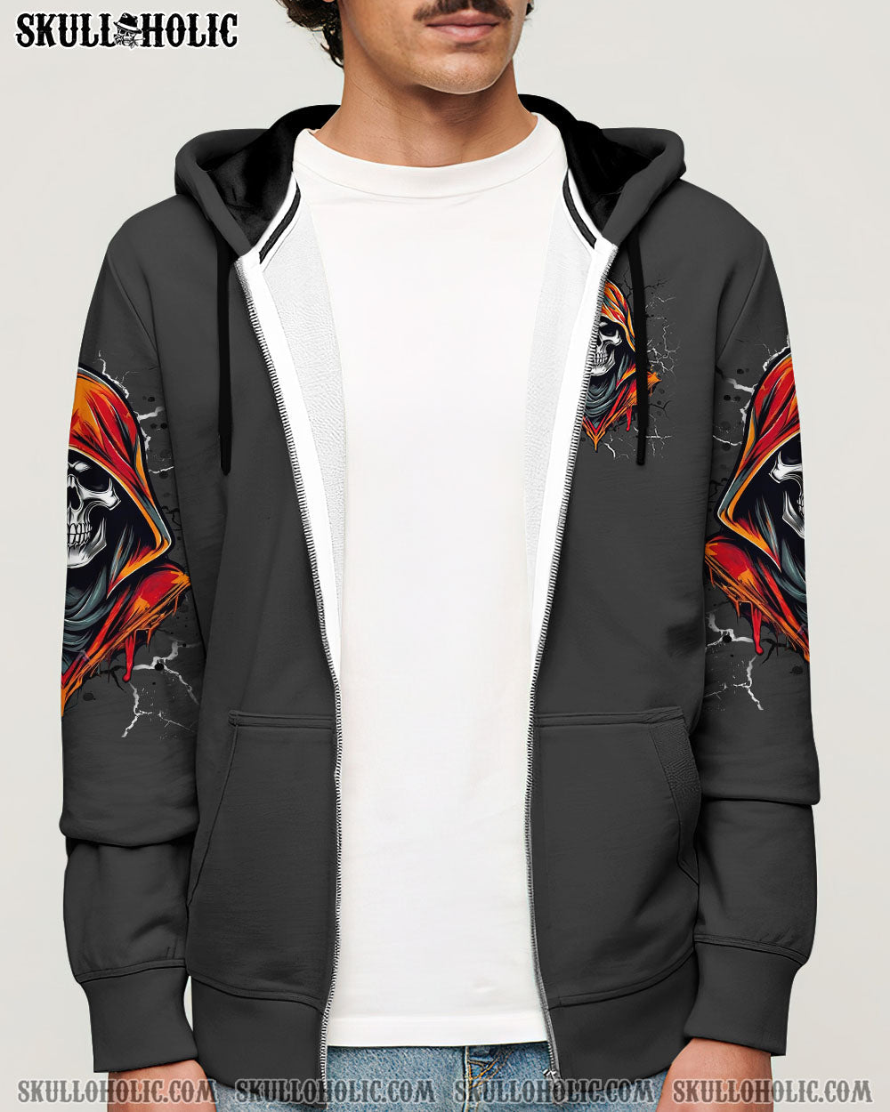 BLISSCORNERS I AM WHO I AM SKULL  REAPER ALL OVER PRINT