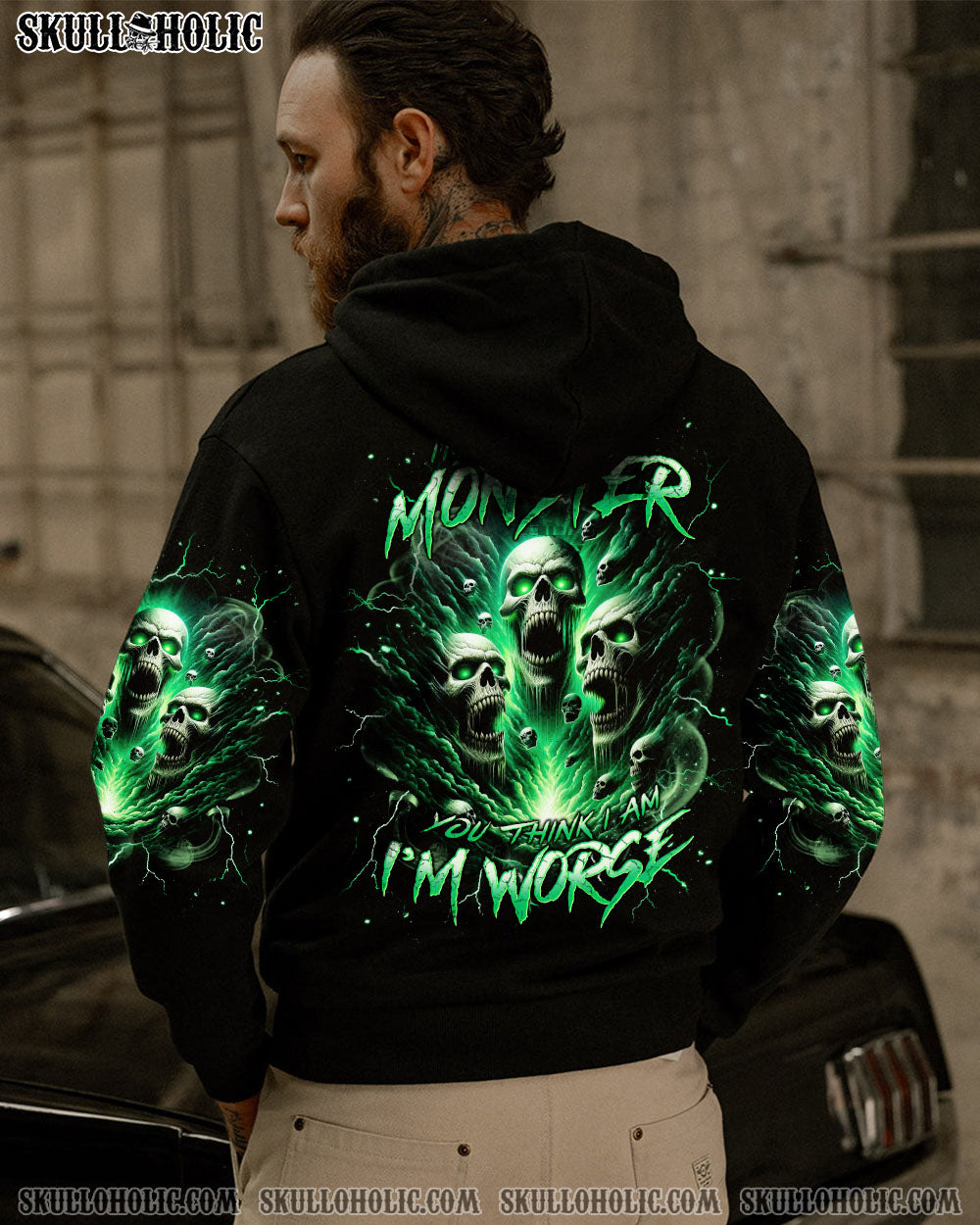 BLISSCORNERS I'M WORSE SKULL ALL OVER PRINT