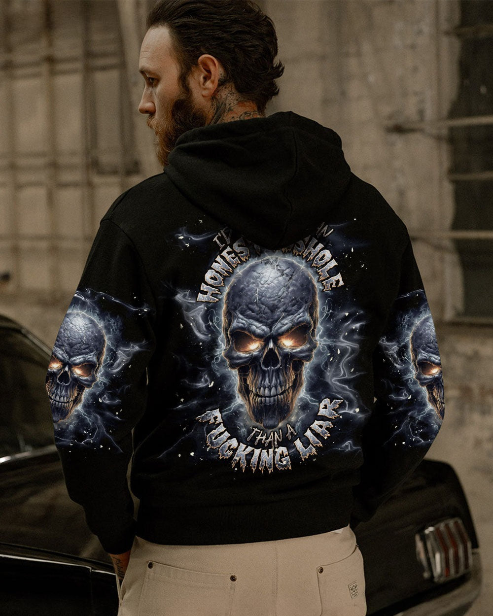 BLISSCORNERS I'D RATHER BE AN HONEST A SKULL ALL OVER PRINT
