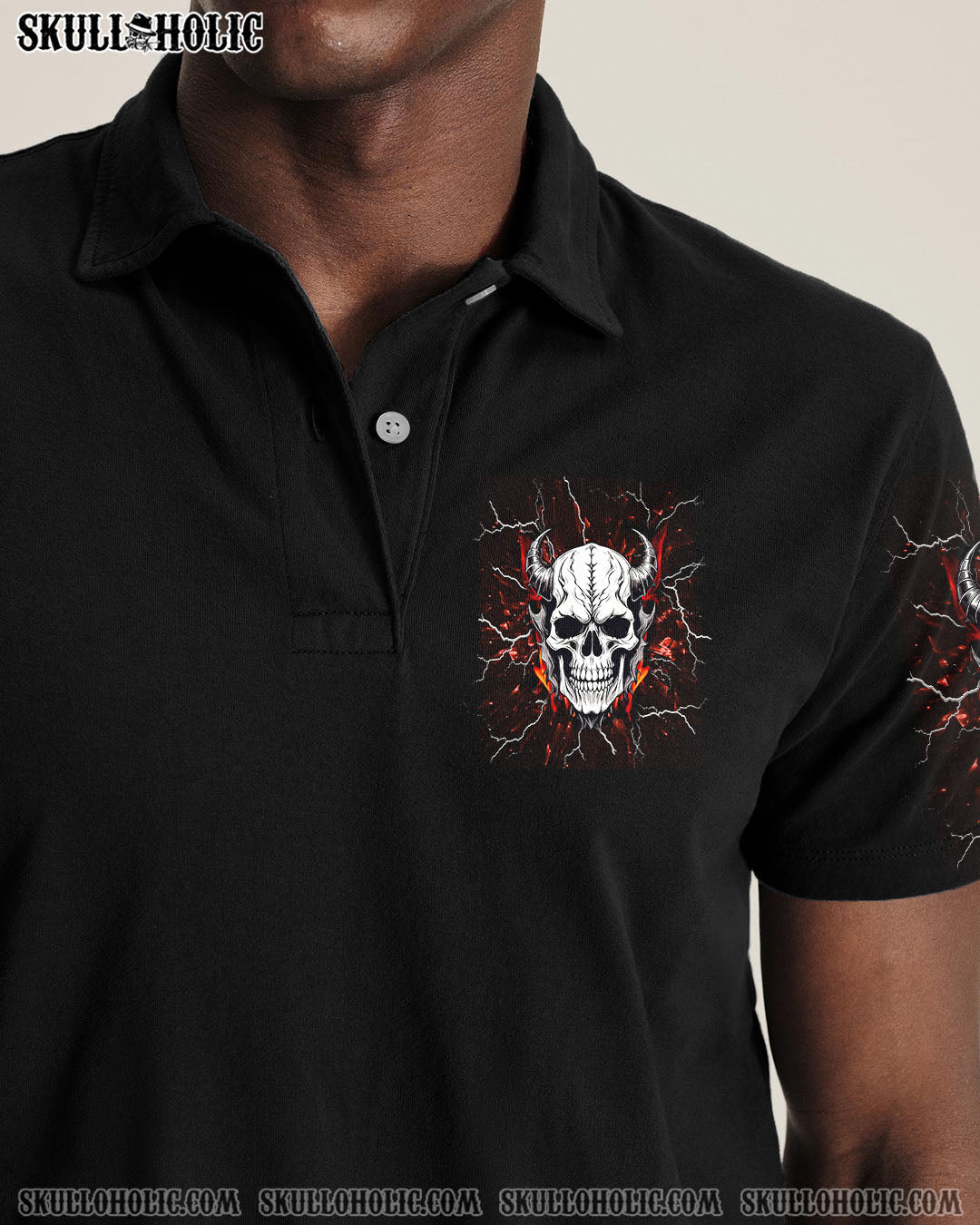 BLISSCORNERS YOUR DEMONS HIDE UNDER YOUR BED SKULL DEMON ALL OVER PRINT