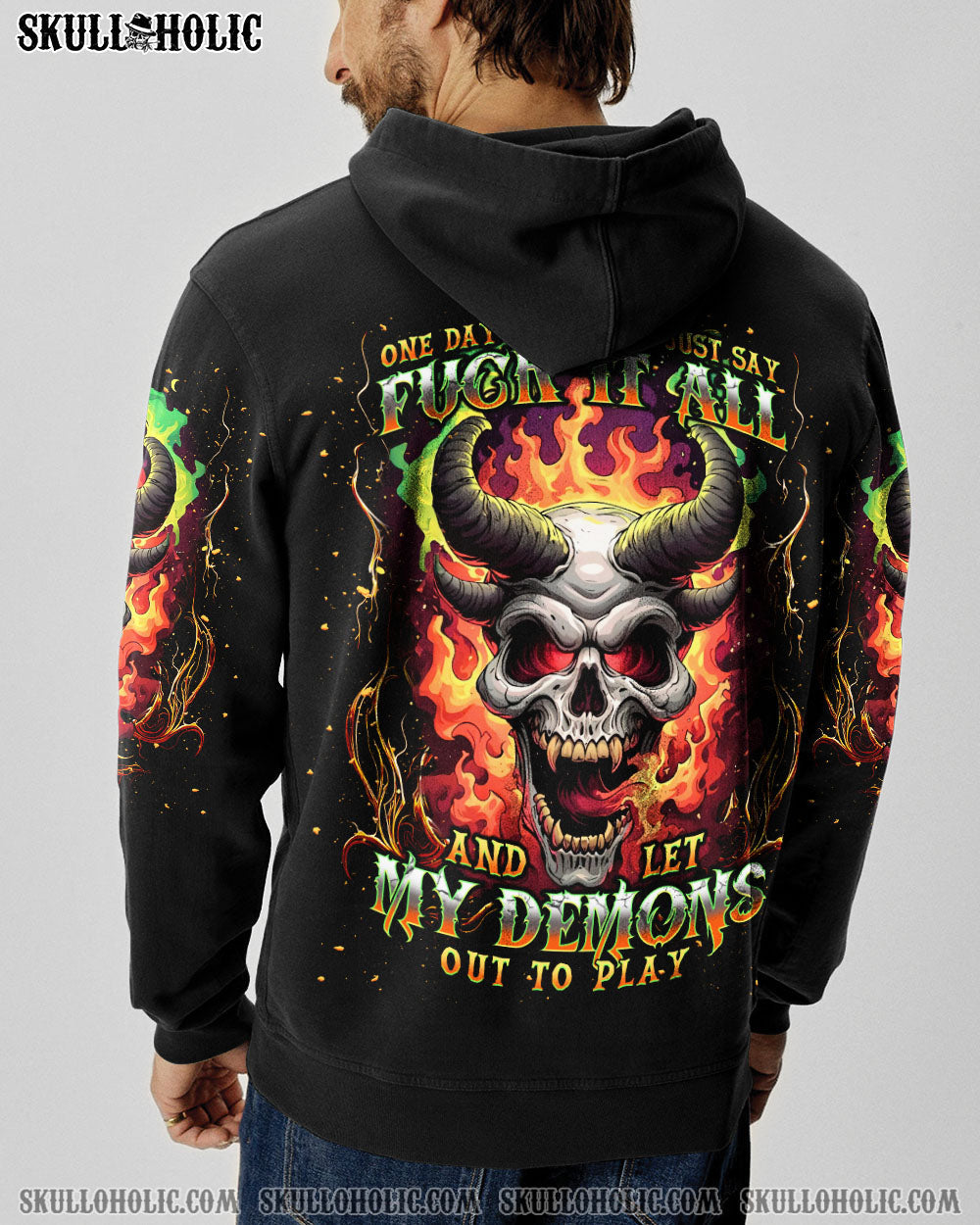 BLISSCORNERS ONE DAY I'M GONNA JUST SAY SKULL ALL OVER PRINT
