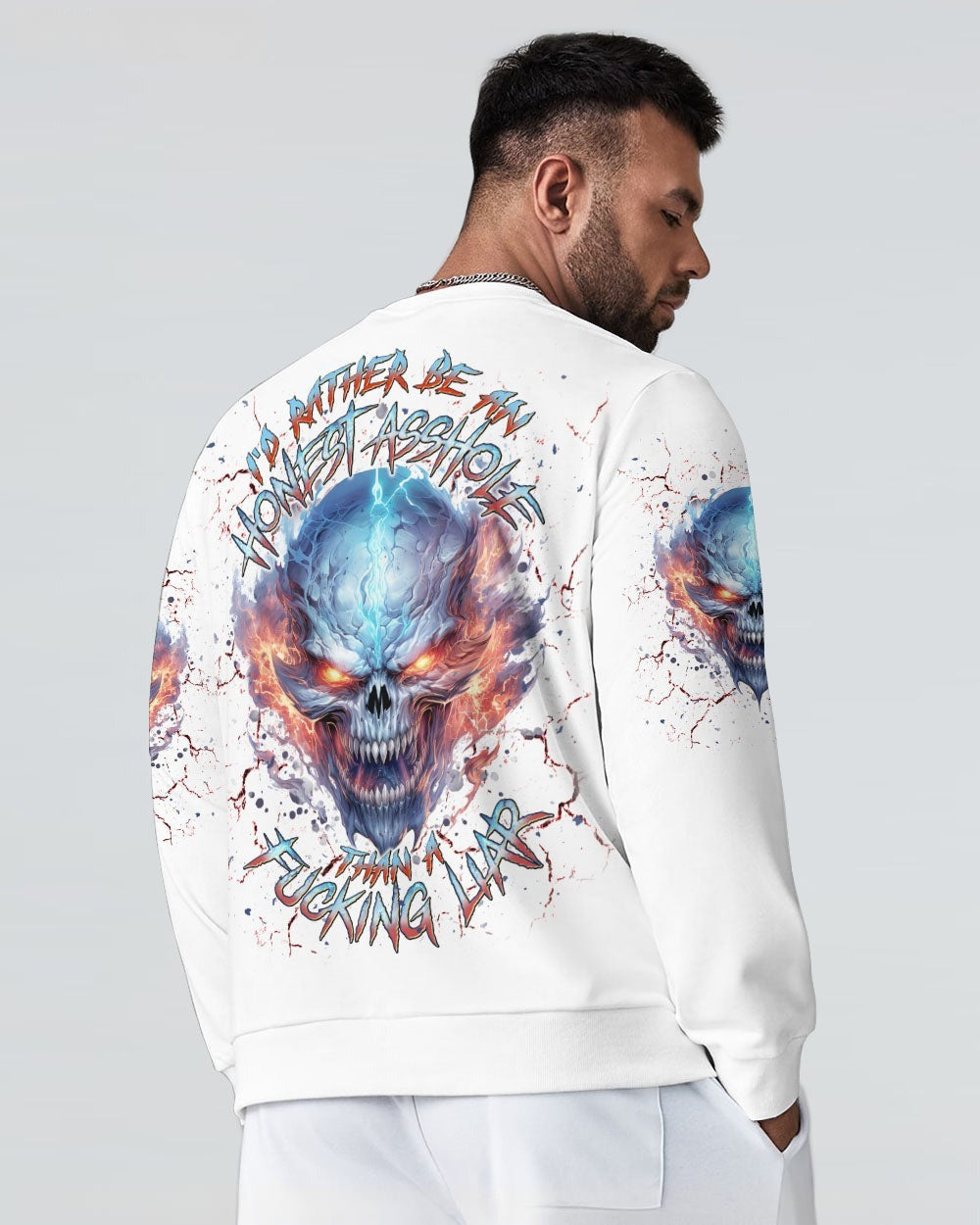 BLISSCORNERS I'D RATHER BE AN HONEST A SKULL ALL OVER PRINT