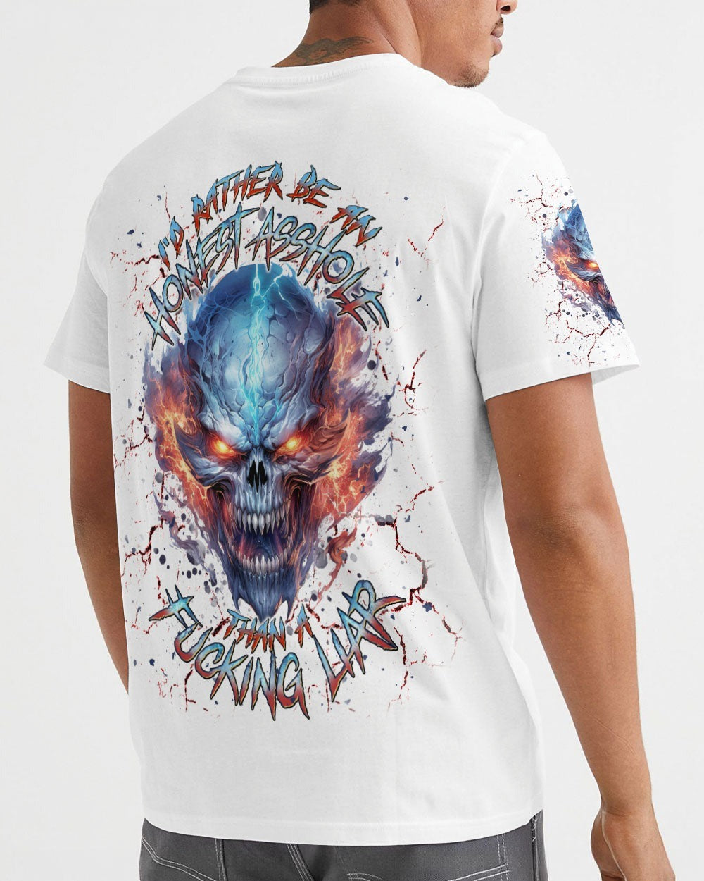 BLISSCORNERS I'D RATHER BE AN HONEST A SKULL ALL OVER PRINT