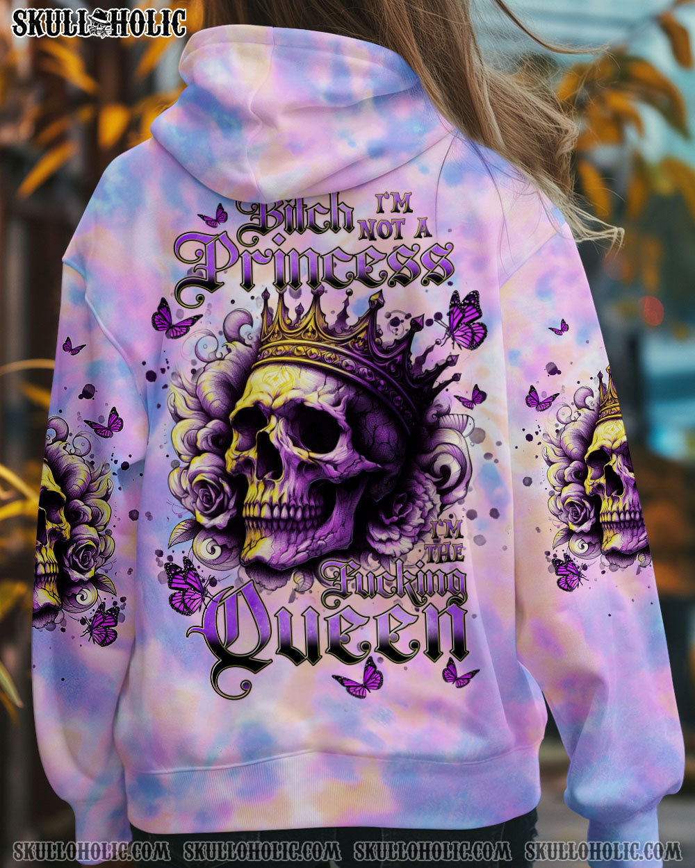 BLISSCORNERS I'M THE FKING QUEEN SKULL ALL OVER PRINT