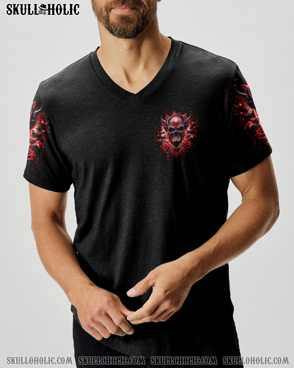 BLISSCORNERS ONE DAY I'M GONNA JUST SAY DEMON SKULL ALL OVER PRINT
