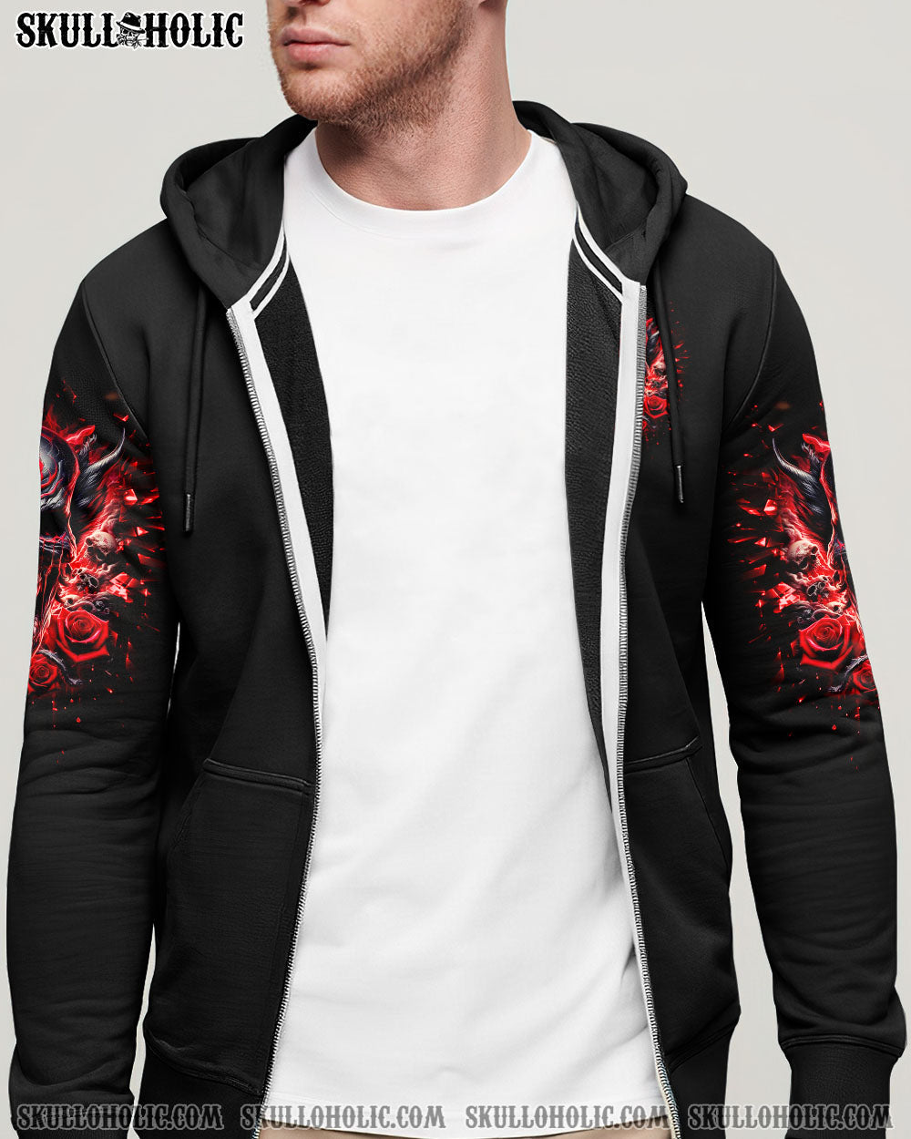 BLISSCORNERS ONE DAY I'M GONNA JUST SAY DEMON SKULL ALL OVER PRINT