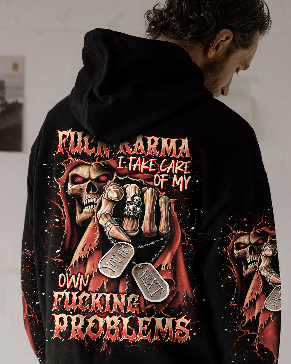 BLISSCORNERS F KARMA REAPER SKULL ALL OVER PRINT