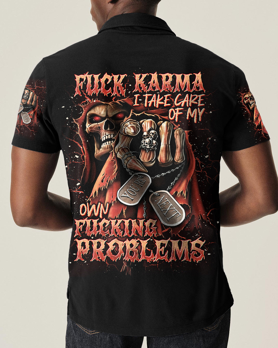 BLISSCORNERS F KARMA REAPER SKULL ALL OVER PRINT