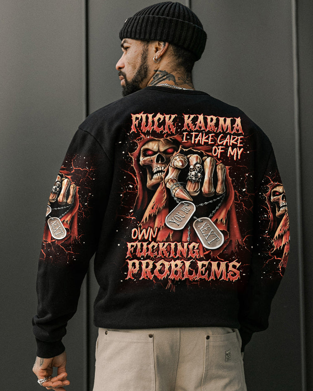 BLISSCORNERS F KARMA REAPER SKULL ALL OVER PRINT