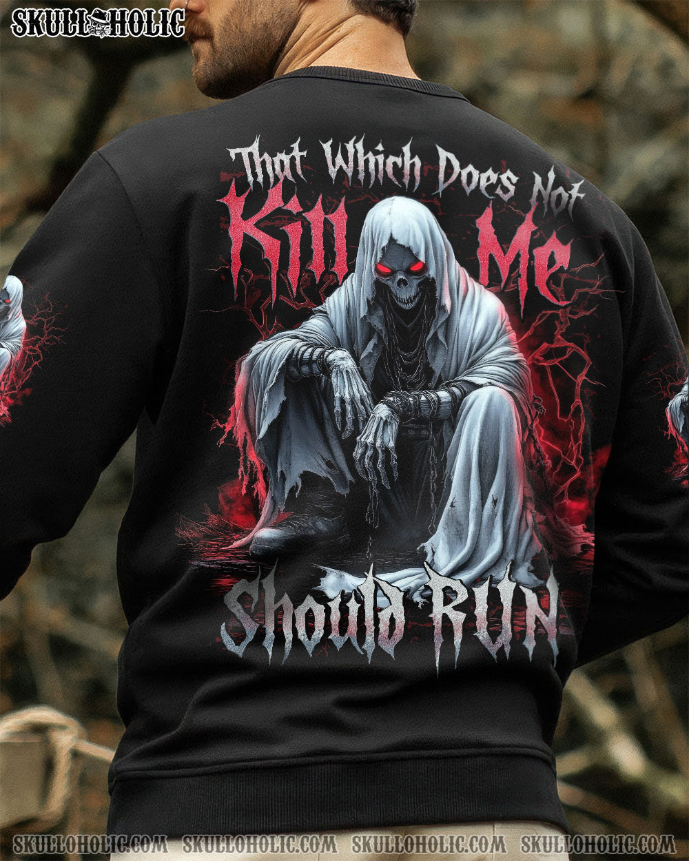 BLISSCORNERS THAT WHICH DOES NOT KILL ME SHOULD RUN ALL OVER PRINT