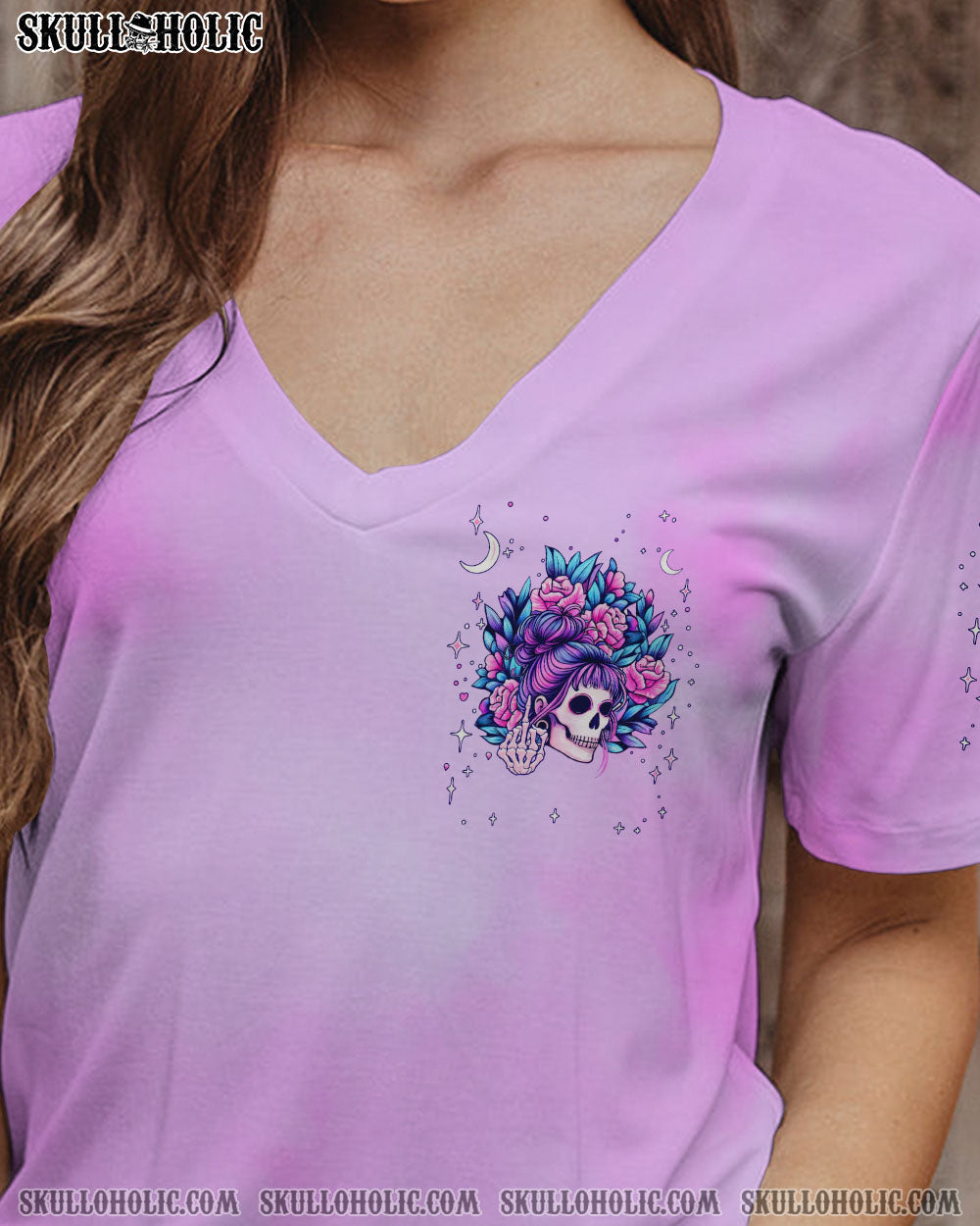 BLISSCORNERS THE GOOD GIRL IN ME MESSY BUN ALL OVER PRINT