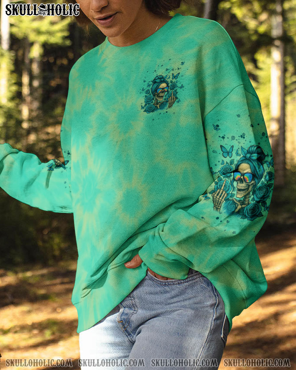 BLISSCORNERS THE GOOD GIRL IN ME MESSY BUN ALL OVER PRINT