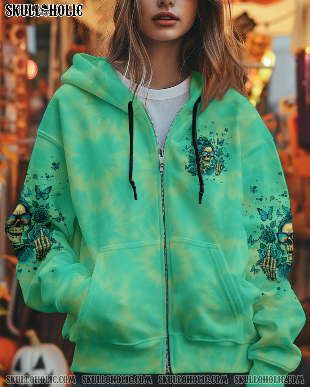 BLISSCORNERS THE GOOD GIRL IN ME MESSY BUN ALL OVER PRINT