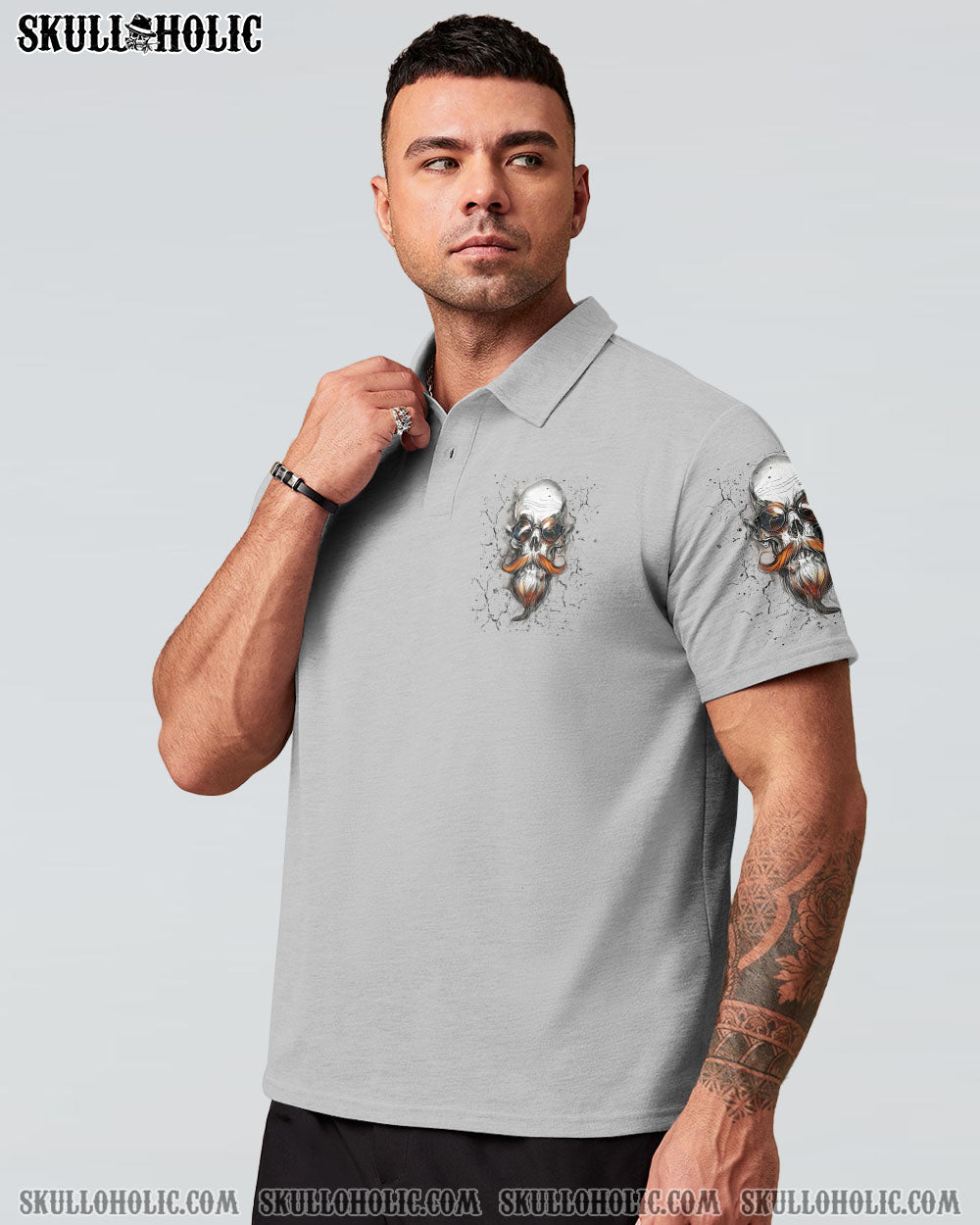 BLISSCORNERS I'M A GRUMPY OLD MAN MY LEVEL OF SARCASM  SKULL ALL OVER PRINT