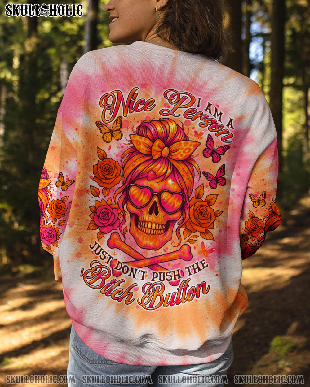 BLISSCORNERS EXPENSIVE DIFFICULT AND TALKS BACK MESSY BUN ALL OVER PRINT