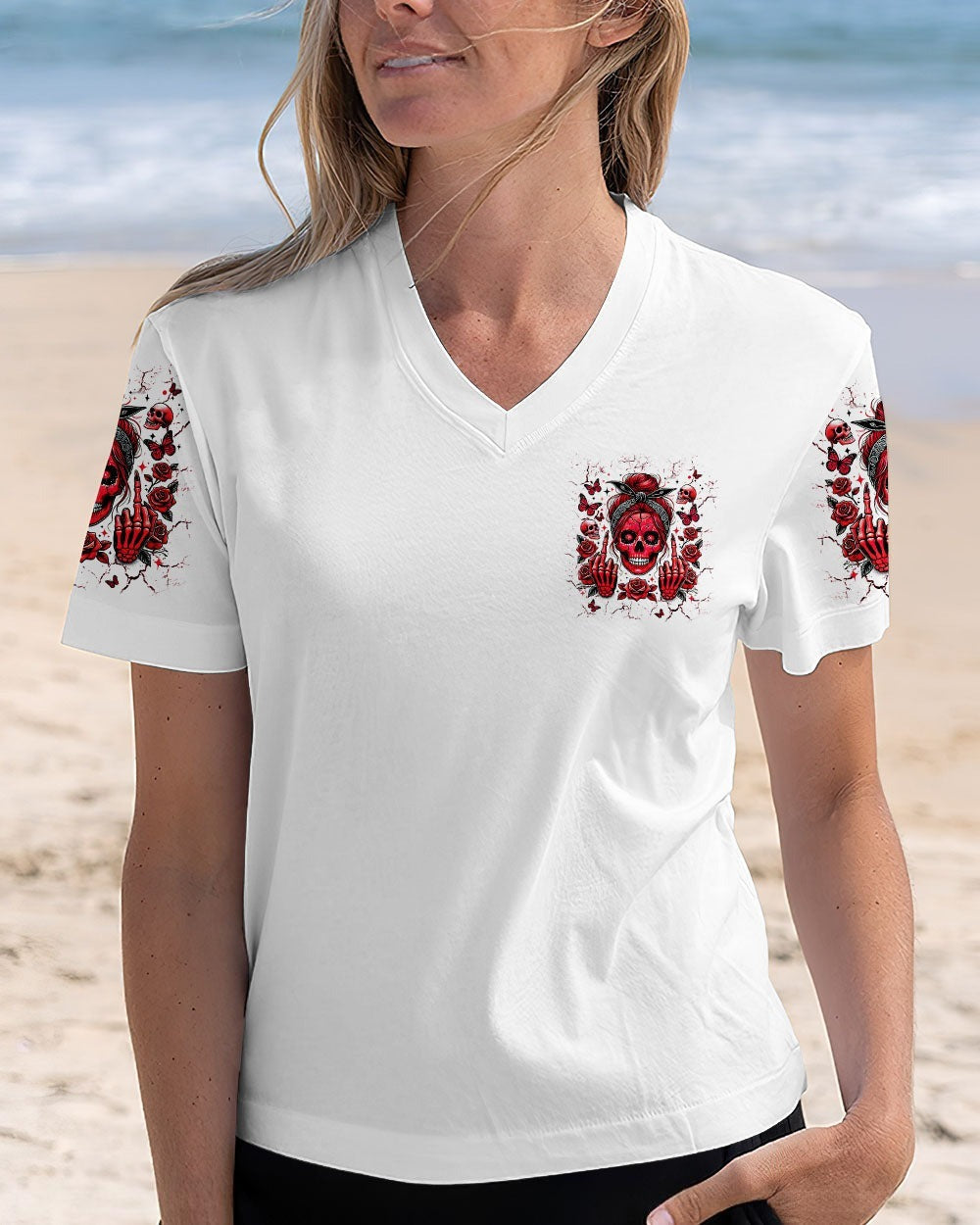 BLISSCORNERS YOU DON'T LIKE ME MESSY BUN SKULL ALL OVER PRINT